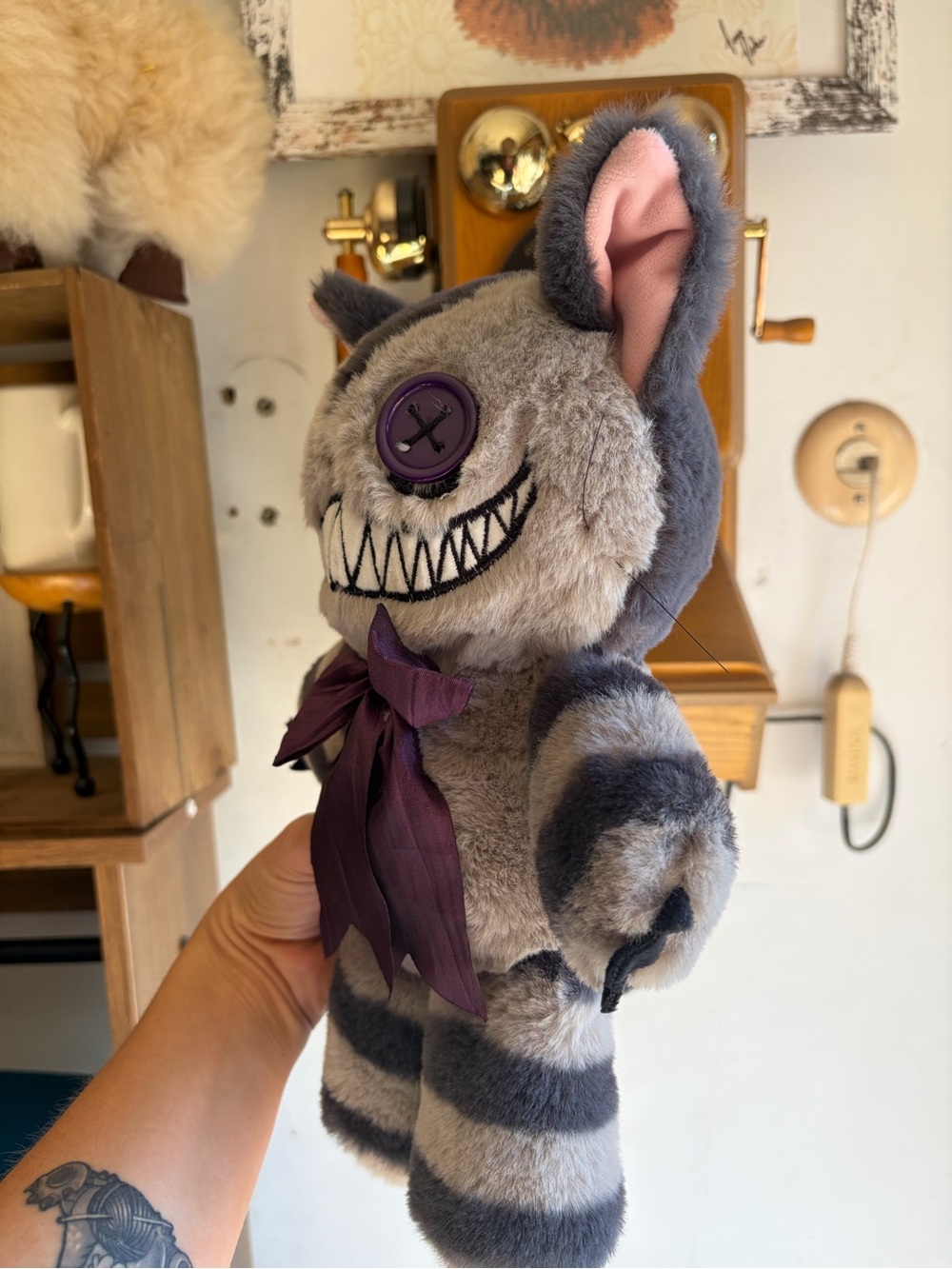 American Mcgees Victorian Cheshire Cat plushie dreadfuls - Picture 3 of 9